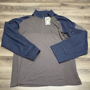 CQR GEAR Tactical Combat Shirt XXL Dura Flex Quarter Zip Military Long Sleeve